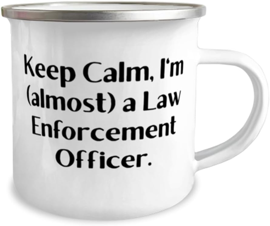 Unique Idea Law enforcement officer Gifts, Keep,), Law enforcement officer 12oz Camper Mug From Coworkers, Gifts For Coworkers, Police, Gift ideas