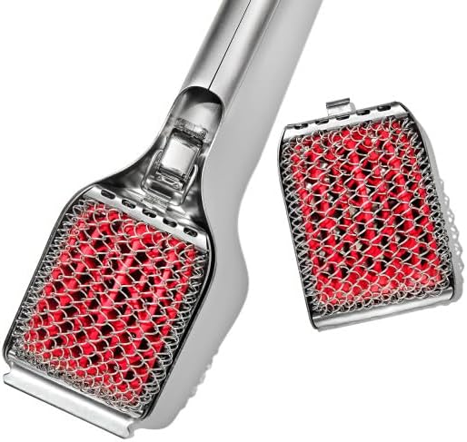 OXO Good Grips Cepillo de parrilla en espiral sin cerdas Cabeza reemplazable