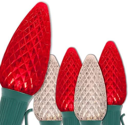 Luces LED navideñas comerciales C9 OptiCore para exteriores  Guirnalda de luces de navidad de alta resistencia cable verde