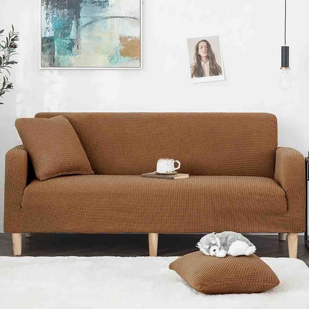 Funda para sofá, funda elástica para sofá, fundas de cojín de tela jacquard de elastano lavable, protector de muebles elástico para mascotas, niños