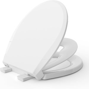 Asiento de inodoro redondo con asiento para niños pequeños, asiento de entrenamiento integrado para niños, cierre suave, liberación rápida, Asiento de inodoro redondo con asiento para niños pequeños, asiento de entrenamiento integrado para niños, cierre suave, liberación rápida,