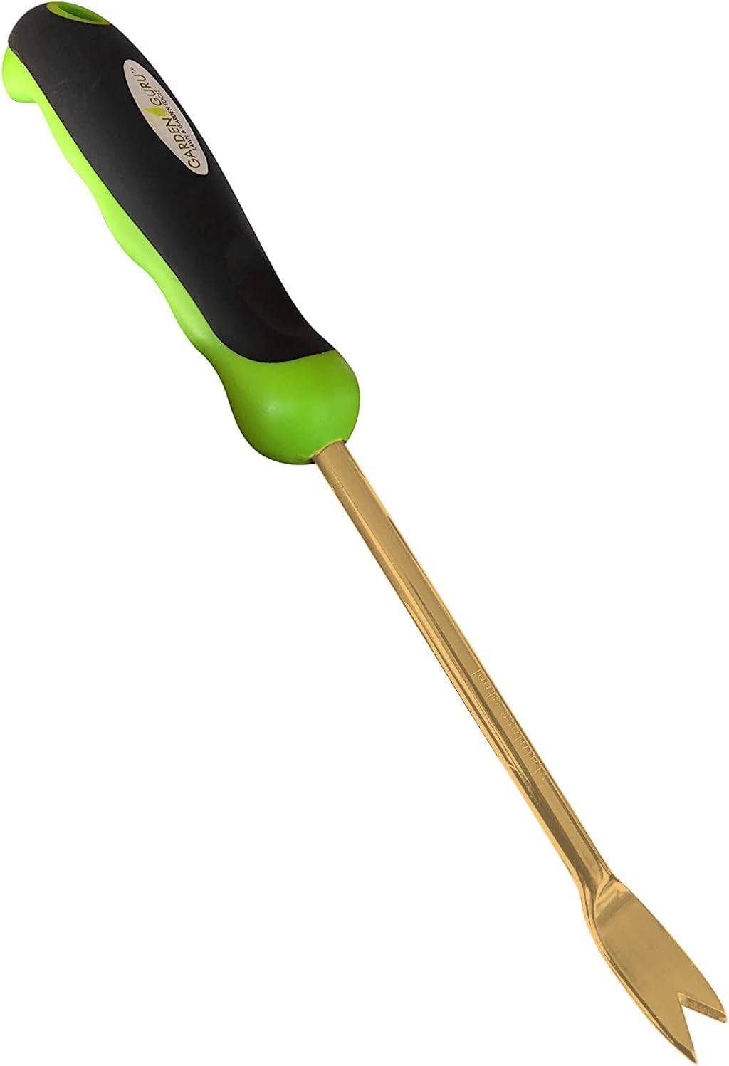 Garden Guru – Herramienta de desbrozadora de diente de león con mango ergonómico, extractor de malezas de acero inoxidable recubierto de titanio
