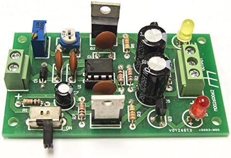 Kit de soldadura de fuente de alimentación de CC variable de doble riel (nivel intermedio) Rango único 3V a 32V, Rango dual +- 1.5V a +- 16V por