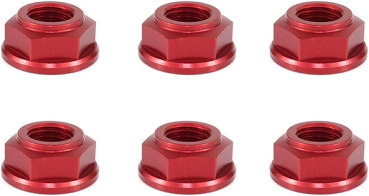 RijPex Tuercas dentadas traseras CNC T6-7075 M10x1.25 compatibles con Kawasaki 1000 650 Z1000 Z900 Z800 Z750 Z650 Z300 Z250 Z250SL Z125 Pro (Color