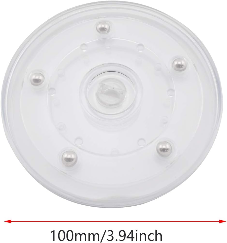 SDTC Tech Lazy Susan – Juego de 2 organizadores giratorios de 4 pulgadas con rodamientos giratorios de 360 grados para armarios de esquina de