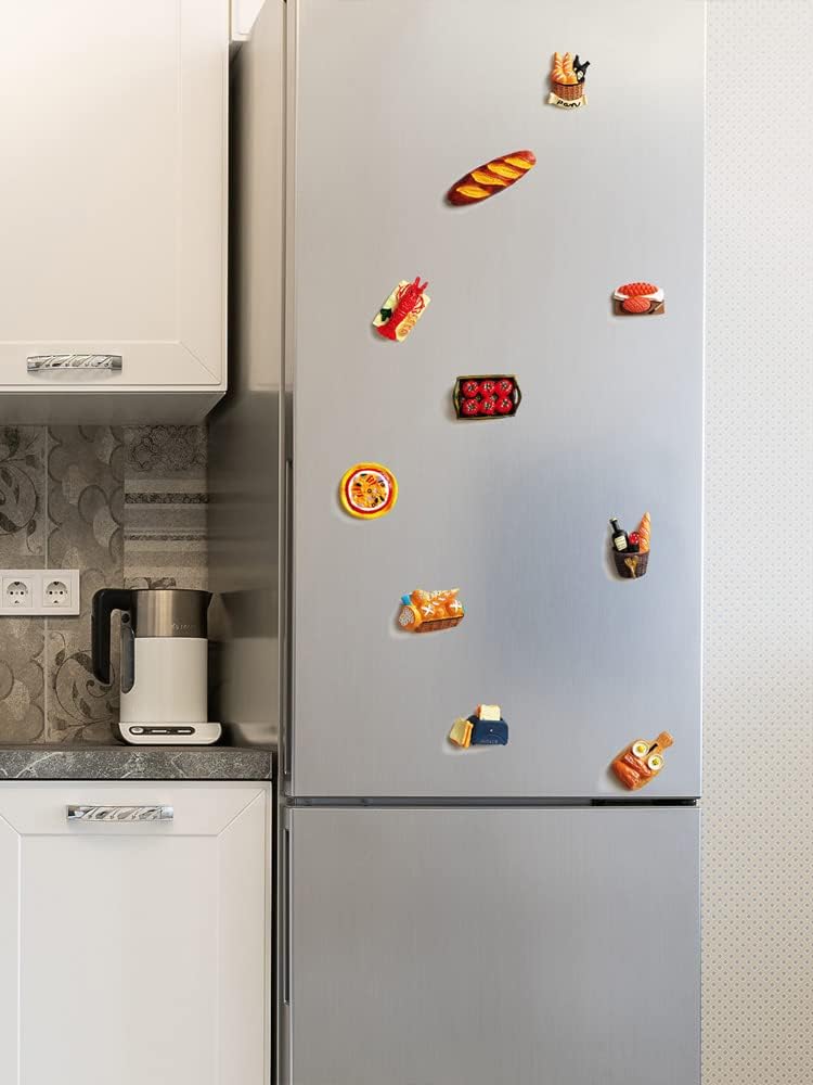 12 calcomanías de imán para refrigerador, divertidas calcomanías 3D para decoración del hogar, cocina, oficina, pizarra blanca, mapas, imanes