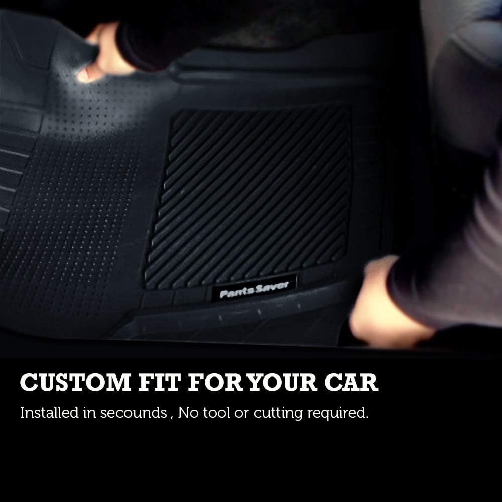 PantsSaver Alfombrillas de suelo de ajuste personalizado para Chevrolet Aveo 2019, protección total resistente, color negro