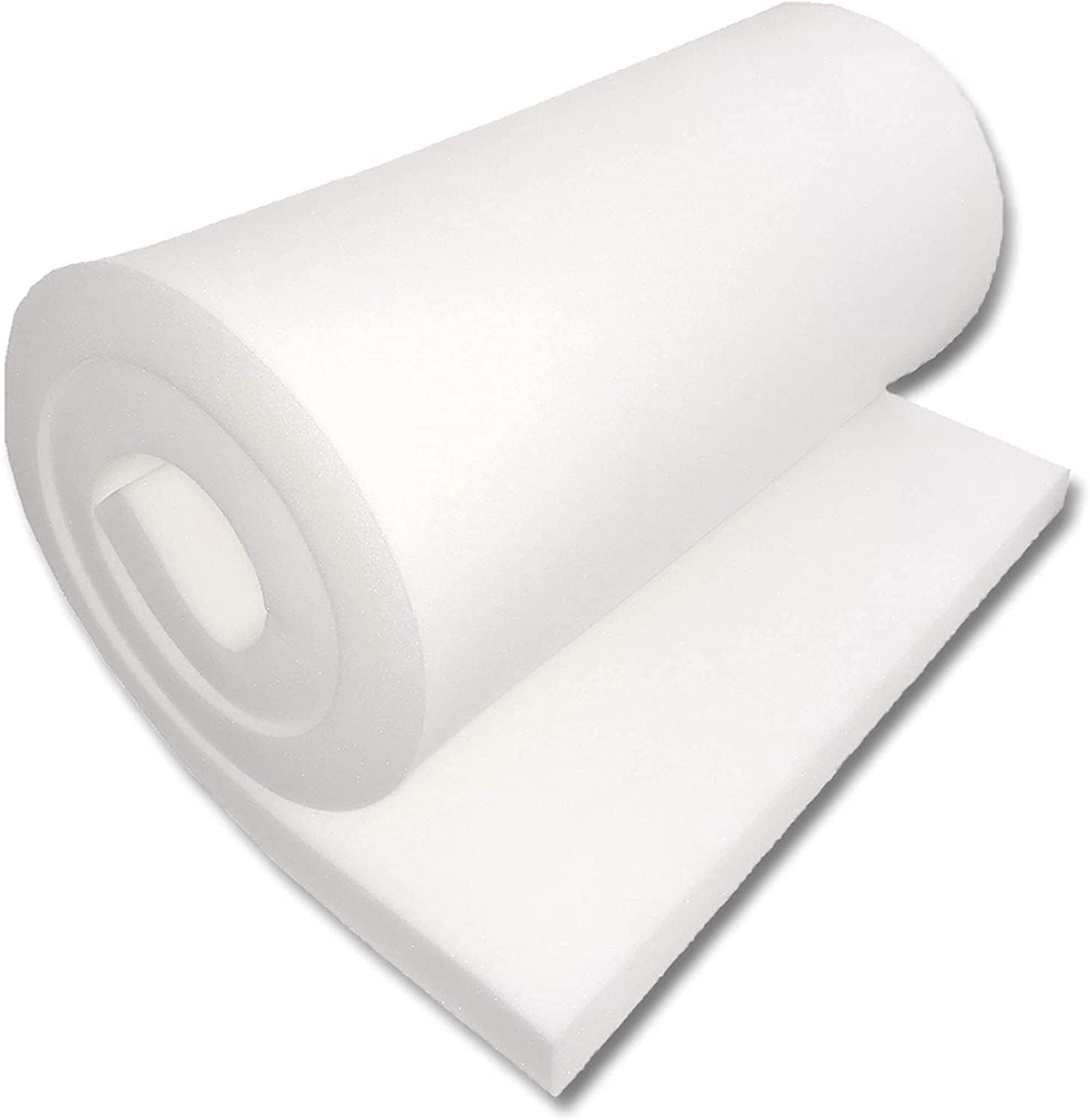 Cojín de asiento de sofá de espuma para tapicería (2 x 18 x 72 pulgadas)