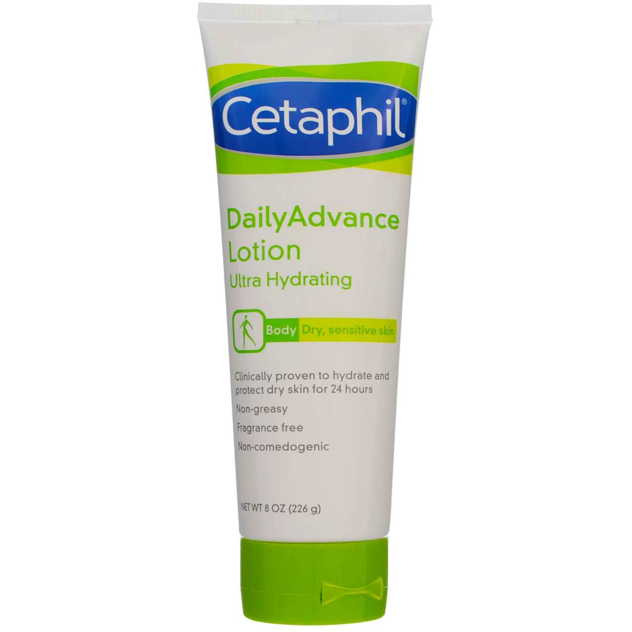 Cetaphil DailyAdvance Loción Ultra Hidratante para Piel SecaSensible, 8 oz (Paquete de 4)