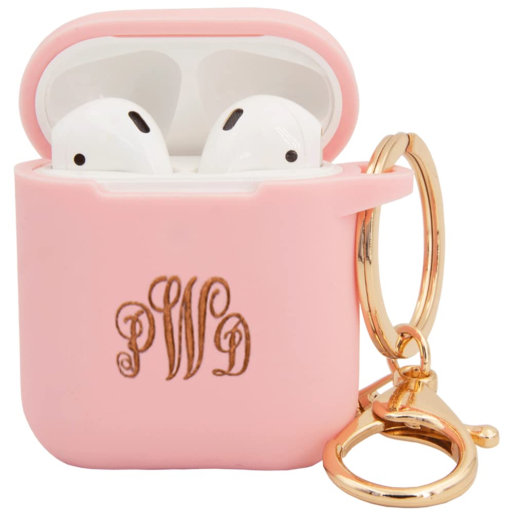 Personalized Custom Case Compatible with Apple Airpods 2nd 1st 3rd Pro generation Keychain Custom Name Silicon Protective Cover Birthday Gift for her