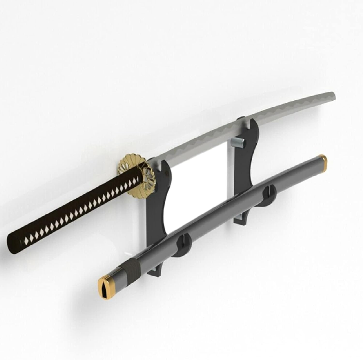 Soporte para espada, gancho para espada, soporte de pared para espada, soporte de pared acrílico de 2 capas, soporte para espada samurái, adecuado
