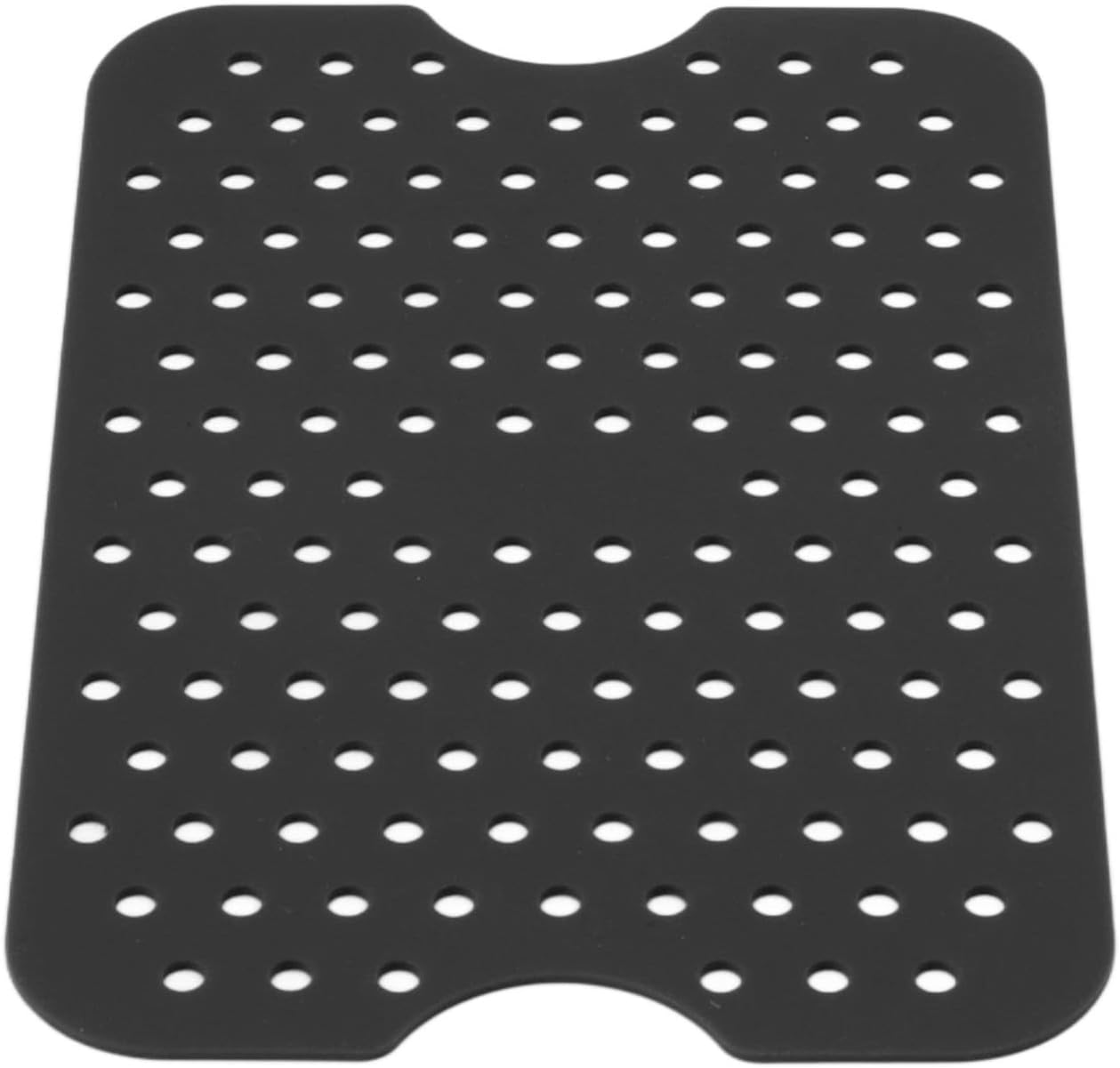 Juego de 2 cestas y tapetes de silicona para freidora, reutilizables, antiadherentes, resistentes al calor, rectangular, accesorios para horno de