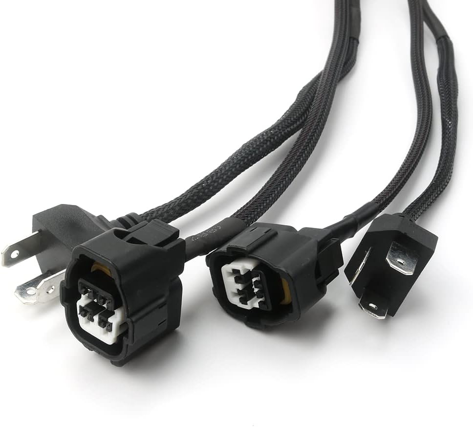 Compatible con arnés de conversión de faros delanteros LED OEM Toyota Tundra con arnés adaptador DRL 2014-2019 (con arnés de alimentación DRL)