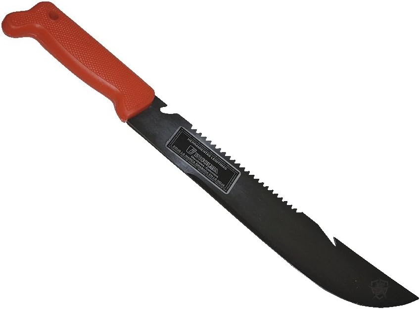 5ive Star Gear Machete de supervivencia de 12″ con mango naranja, negro