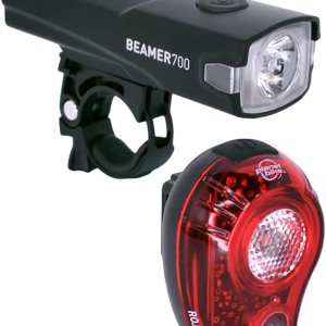 Planet Bike Juego de luces para bicicleta Beamer 700 y Rojo 100 Planet Bike Juego de luces para bicicleta Beamer 700 y Rojo 100