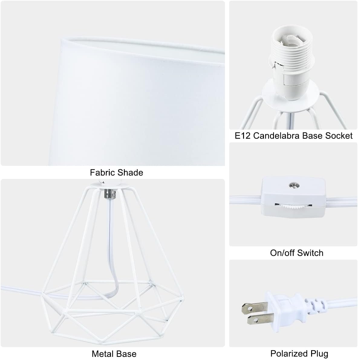 Lampwell Lámpara de mesa pequeña SIM para sala de estar como lámpara de mesita de noche para dormitorio, lámpara de mesa moderna, lámpara de mesa