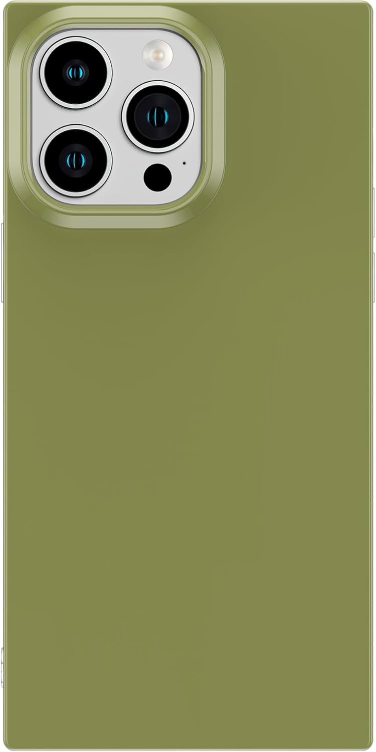 Cocomii Funda cuadrada compatible con iPhone 13 Pro Max, delgada, brillante, color sólido, pasteles relajantes, fácil de sostener, antiarañazos, a
