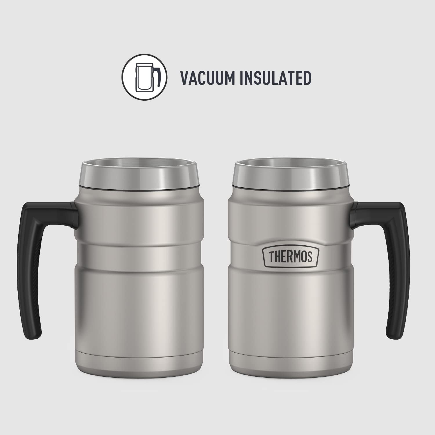 Thermos Stainless King – Taza de café de 16 onzas, acero mate