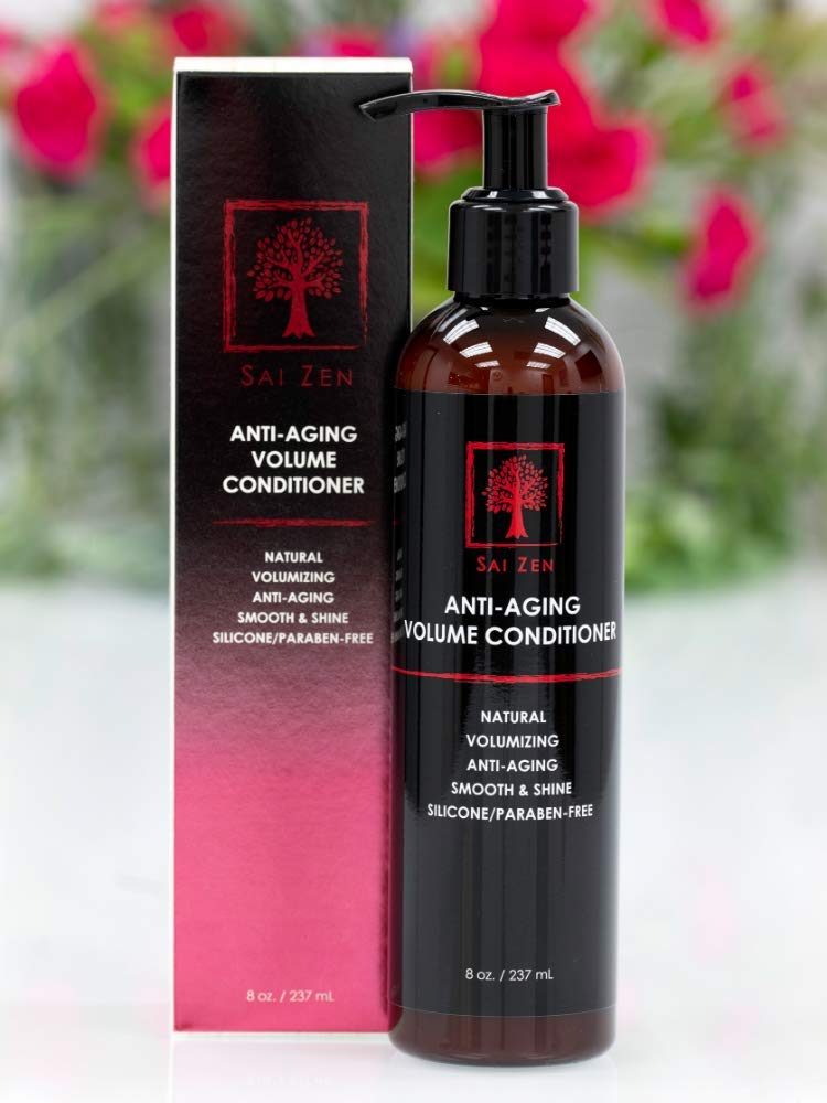 Sai Zen Acondicionador de volumen antienvejecimiento  Fórmula antiadelgazante y voluminizadora  Fabricado en Estados Unidos  Sin sulfatos y