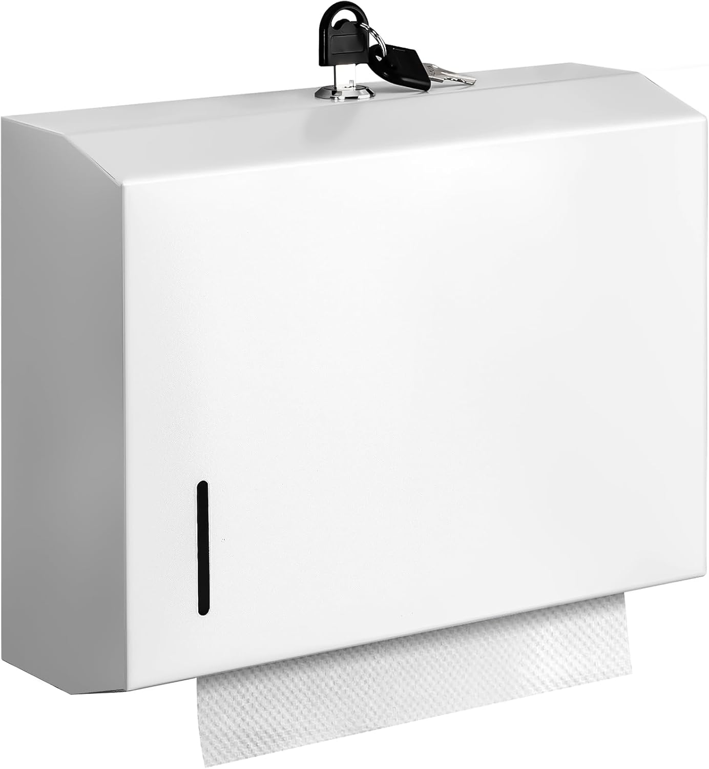 Wall Mounte – Dispensadores de toallas de papel comerciales, 10.4 pulgadas de largo x 3.3 pulgadas de profundidad x 8.3 pulgadas de alto, soporte de