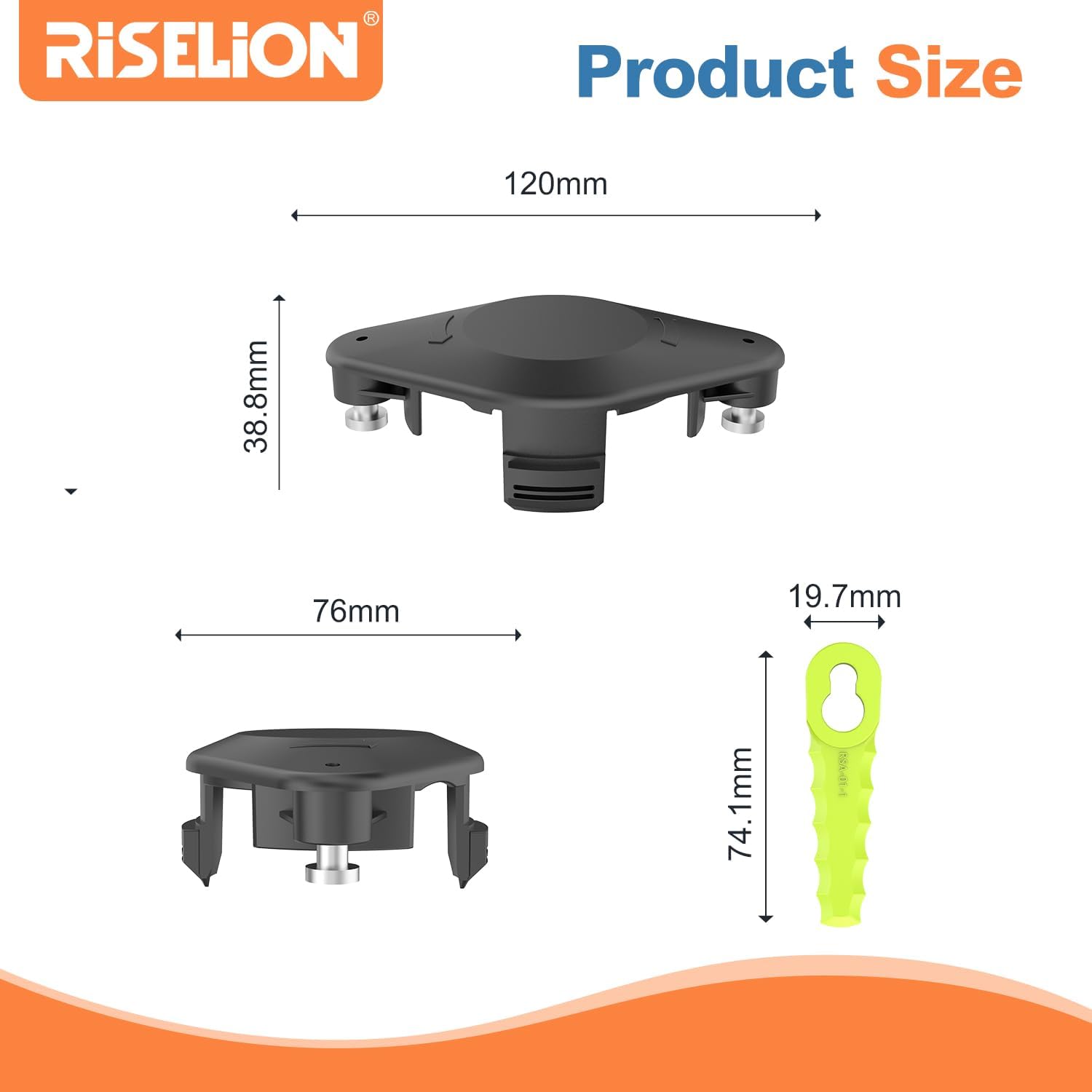 Cabezal de cuchilla para malezas, compatible con desbrozadoras Ryobi de 18 voltios, 24 voltios y 40 voltios, puede reemplazar el cabezal recortador