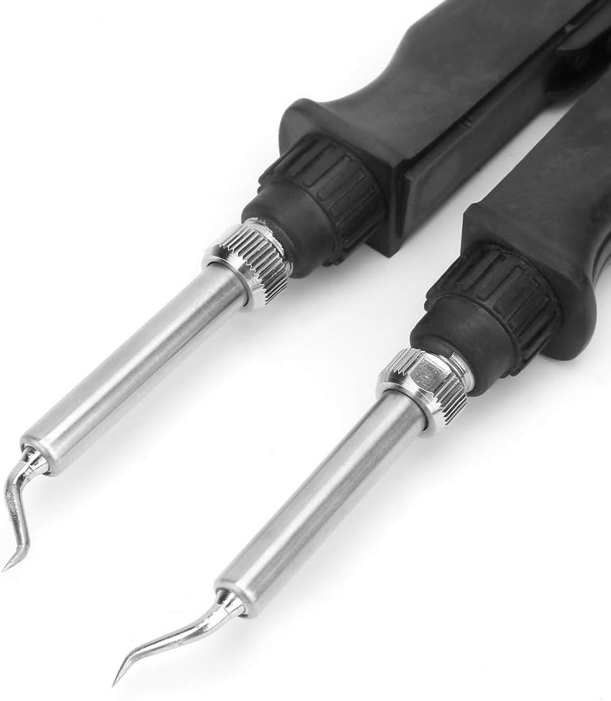 DEWIN Pinzas para soldador, pinzas calientes, estación de retrabajo SMD 220V 60W desoldador de soldadura estilo de hierro para placas de circuito