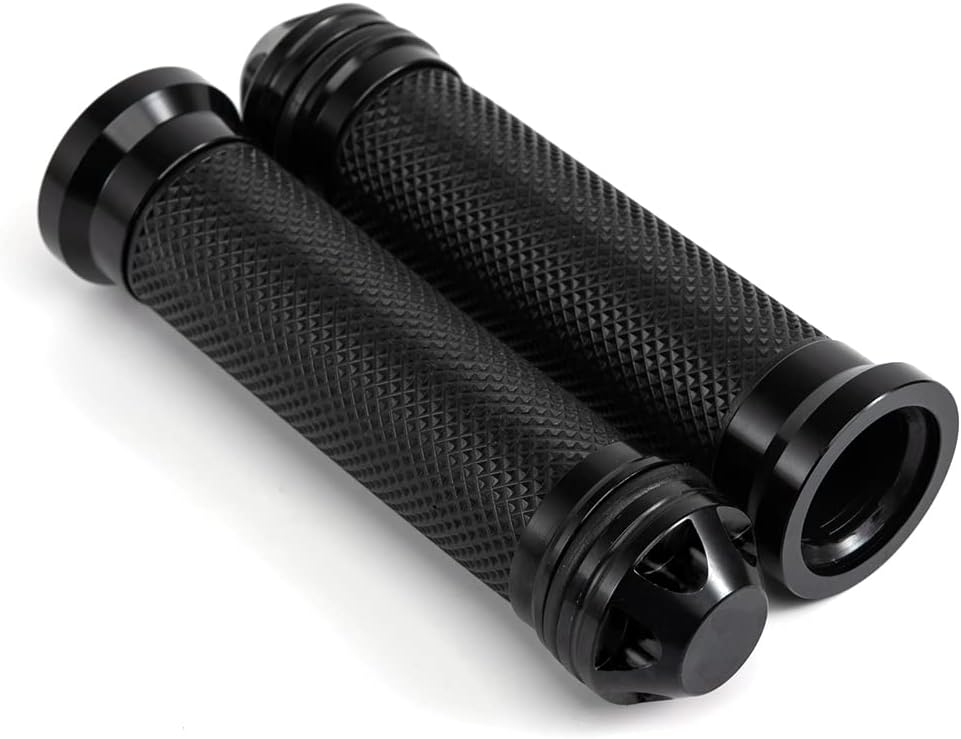 Hand Grips 78” 22mm Aluminum and Rubber Gel Handlebar Grip Non Slip Universal Motorcycle Grips for Motorbike