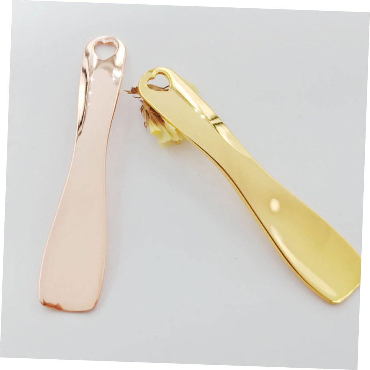FRCOLOR 6 piezas de espátula de crema facial herramienta raspadora de metal cucharas de maquillaje pequeñas espátula cosmética espátula de