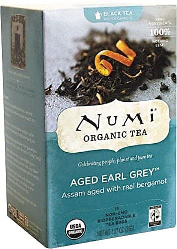 Numi Té orgánico Envejecido Earl Grey Black Tea, 18 ct