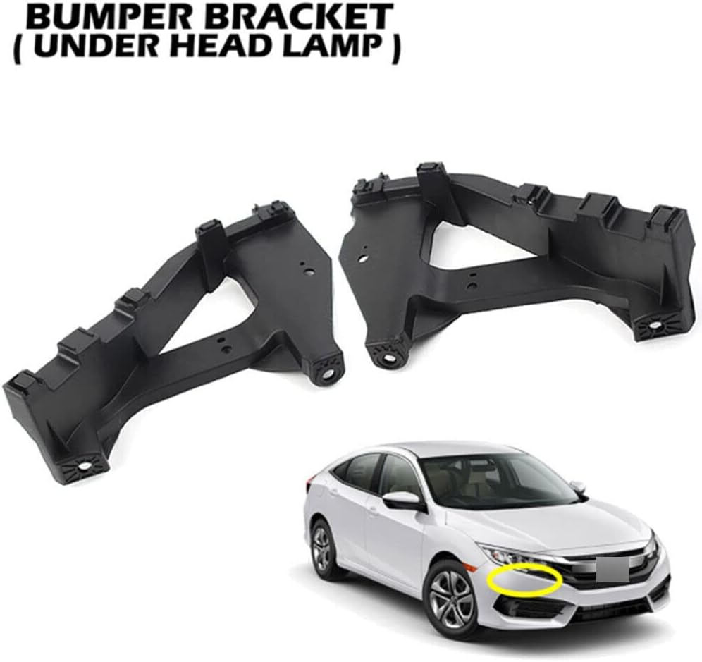 isingoione Soportes para faros delanteros Honda Civic Sedan 2016-2021, 2 piezas, retenedor de montaje frontal 71190-TBA-A00,71140-TBA-A00