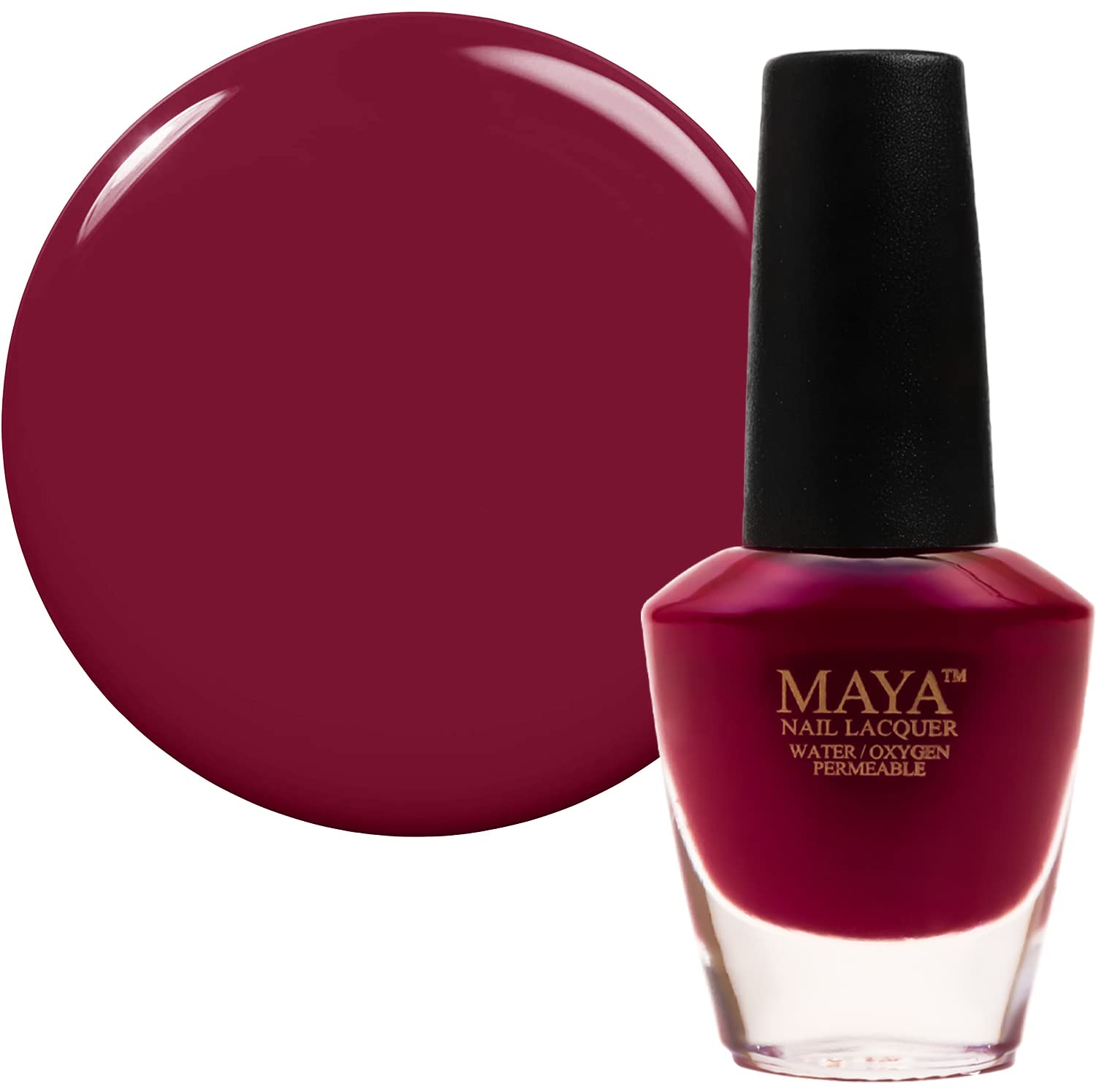 MAYA Esmalte de uñas de gel rojo  Secado rápido, no tóxico, transpirable y libre de crueldad animal, arte de uñas de bricolaje, kit de uñas Halal