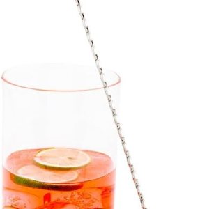 Restaurantware Cuchara de acero inoxidable de 16 pulgadas perfecta para barras profesionales o uso en el hogar – Cuchara mezcladora plateada – Mango Restaurantware Cuchara de acero inoxidable de 16 pulgadas perfecta para barras profesionales o uso en el hogar – Cuchara mezcladora plateada – Mango