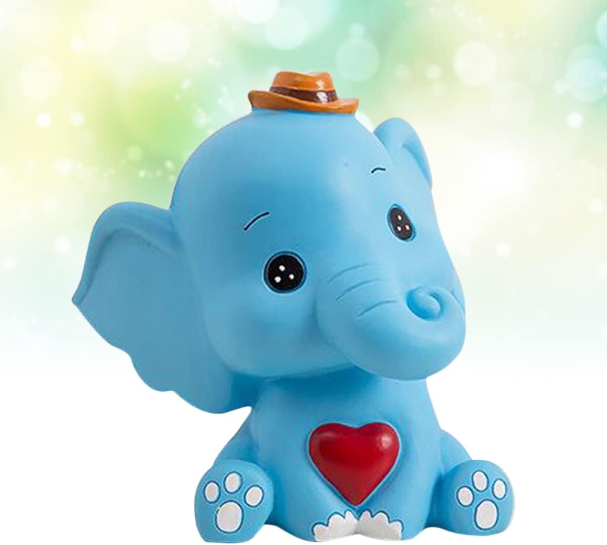 Operitacx Hucha de plástico con forma de elefante de almacenamiento de dibujos animados olla de almacenamiento de dinero en forma de elefante de