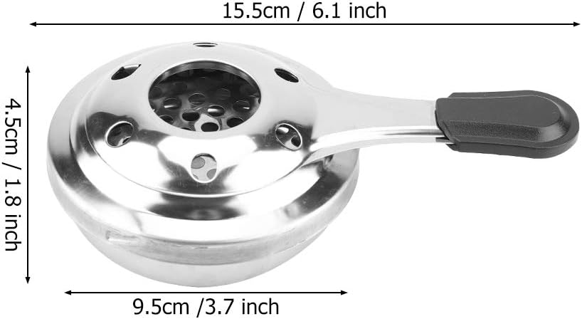Mini quemador de estufa de alcohol, quemador de fondue portátil de acero inoxidable para acampar al aire libre, olla de cocina de pánico para