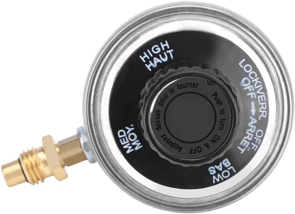 Válvulas de parrilla Aleación de zinc 1 “20UNF Gas propano de baja presión ajustable regulador válvula de control barbacoa parrilla