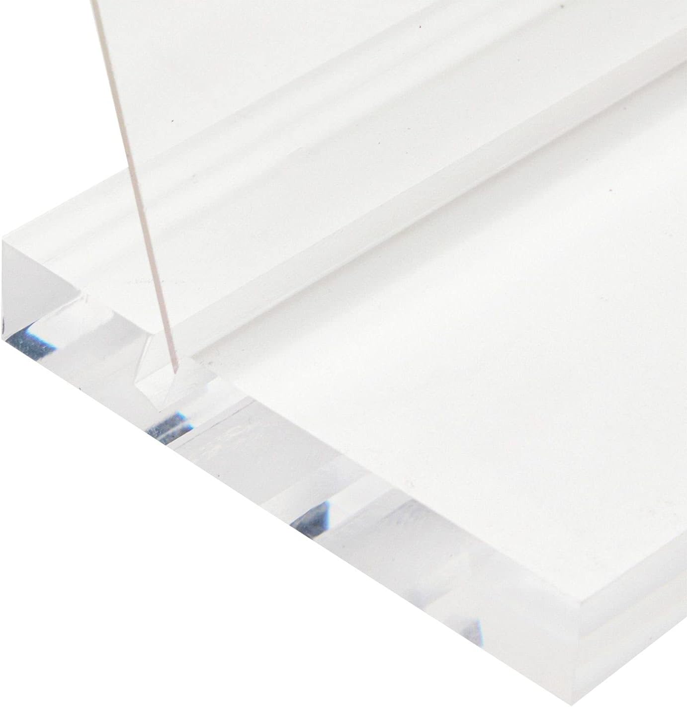 Okuna Outpost Soportes transparentes para números de mesa para bodas, letreros acrílicos para tarjetas de lugar (paquete de 6)
