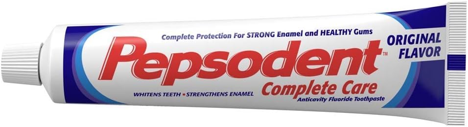 Pepsodent Complete Care Pasta de dientes sabor original, 5.5 oz (156 g) (paquete de 12)