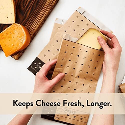Formaticum – Bolsas de almacenamiento para queso, mantener la charcutería fresca, bolsas de papel de cera