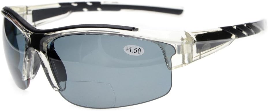 Eyekepper TR90 – Gafas de sol bifocales polarizadas sin montura con montura transparente +2.5