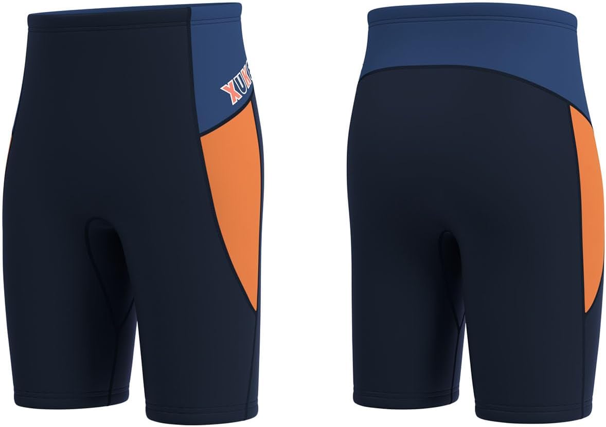 XUKER Pantalones cortos de neopreno para mujeres y hombres, pantalones de neopreno para deportes acuáticos, piscina, natación, esnórquel, flotante,