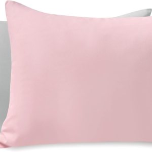 TILLYOU Paquete de 2 fundas de almohada para niños pequeños con cremallera, de microfibra suave y sedosa de 13 x 18 pulgadas, fundas de almohada de TILLYOU Paquete de 2 fundas de almohada para niños pequeños con cremallera, de microfibra suave y sedosa de 13 x 18 pulgadas, fundas de almohada de