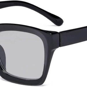 Eyekepper Gafas de lectura fotocrómicas de transición para mujer, color negro +1.25 Eyekepper Gafas de lectura fotocrómicas de transición para mujer, color negro +1.25