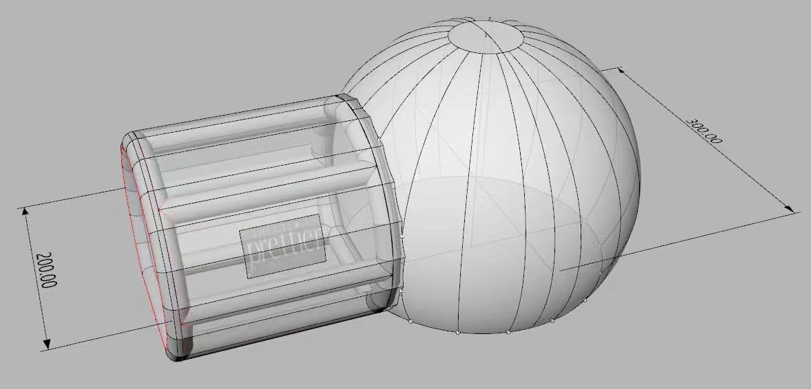 Casa de burbujas inflable, tienda de campaña de burbujas para niños, globos de fiesta, cúpula inflable transparente de 10 pies para fiesta en casa,