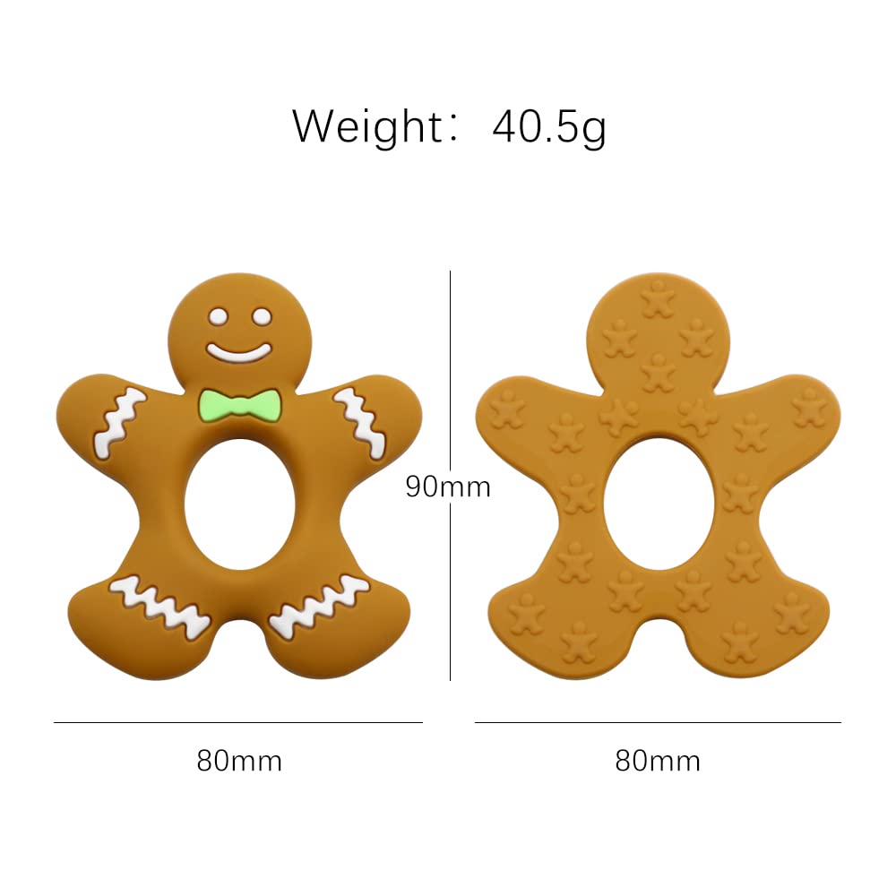Juguetes de dentición para bebés, mordedor de silicona para bebés pequeños, alivio del dolor de dentición, regalo de Navidad, Halloween, sin BPA