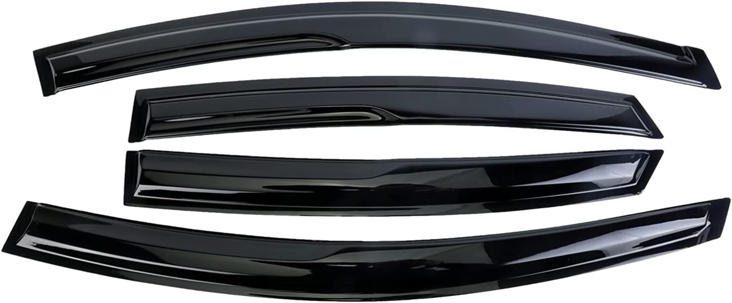 MISIOEK Protectores de lluvia adecuados para Sentra 2013-2019, visera de ventana, deflectores de ventana, protector de lluvia, 4 piezas 94248