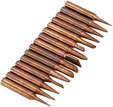 Juego de puntas de soldadura reemplazables de cobre puro de la serie 900M-T, 15 piezas, estación de soldadura de baja temperatura, forma K, B, I,