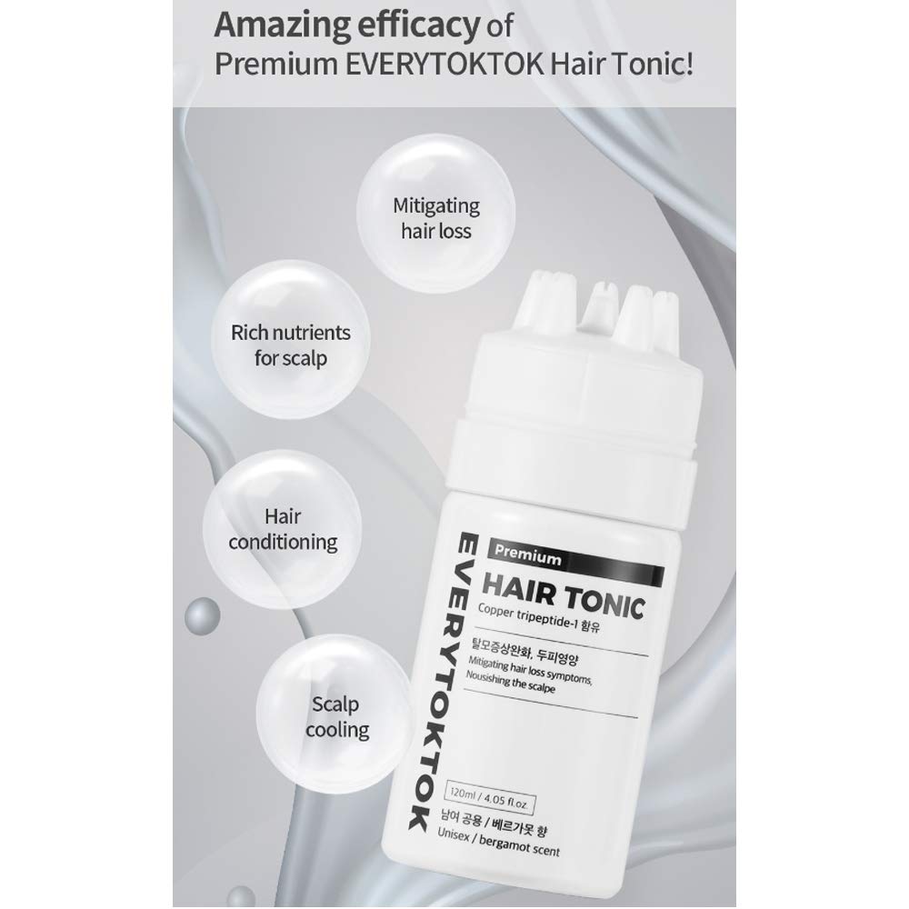 EveryTokTok Tónico capilar antipérdida de cabello premium – Suero líquido para el crecimiento del cabello fortalece la raíz del cabello, mitiga los
