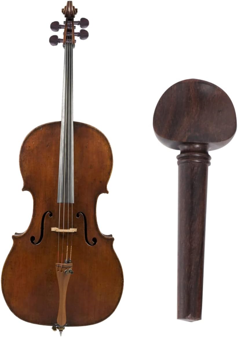 FAVOMOTO 4 clavijas de afinación de violín de madera de ébano clavijas de violín para estudiantes Piezas de repuesto para violín Accesorios para