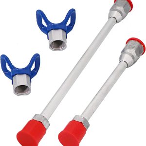 Barra de extensión para pistola pulverizadora de pintura sin aire, punta de pistola de extensión, barra de extensión, paquete de 2 Barra de extensión para pistola pulverizadora de pintura sin aire, punta de pistola de extensión, barra de extensión, paquete de 2
