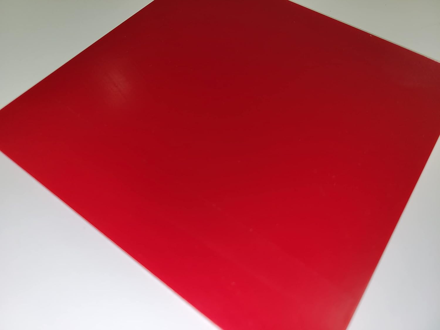 Hoja de poliuretano, 18″ x 6″ x 6″ 95 A durómetro, rojo, hoja de poliuretano fundido